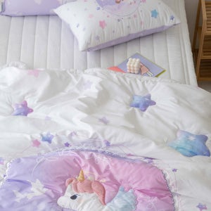 키즈 시어서커 쿨 냉감 에어컨 손자수 차렵 여름이불 단품 S.SS(싱글.슈퍼싱글겸용)