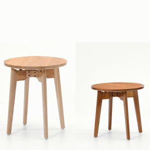 (E) TT400원형테이블 - 1인가구 테이블식탁 까페 원목 원형