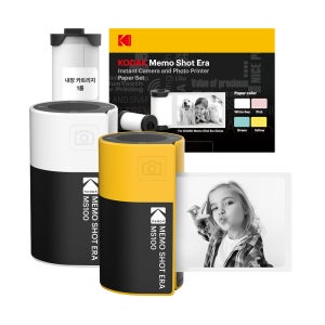 코닥 포토프린터 어린이 키즈 디지털 토이 카메라 + 카트리지 10롤 번들 메모샷 ERA