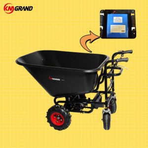 케이엠그랜드 4륜 300kg 충전 전동리어카 운반차 리튬 배터리 KMT-160