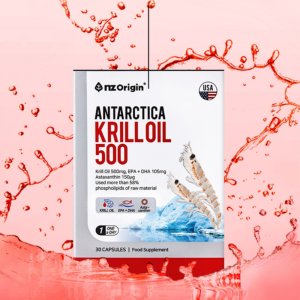 (1개월분) 남극 크릴오일 500mg 30캡슐 인지질 함량 58% 순수 남극해 크릴새우