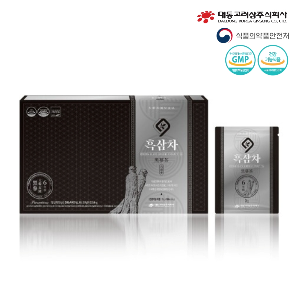 [<b>대동고려삼</b>] 흑삼차 3g x 100포/선물박스 33일분 (복수할인)
