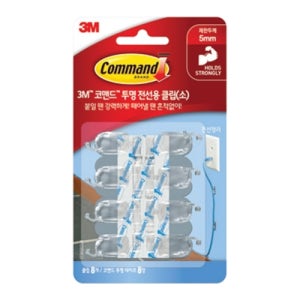 3M 코맨드17302 전선용클립 소 클립 8 테이프 12