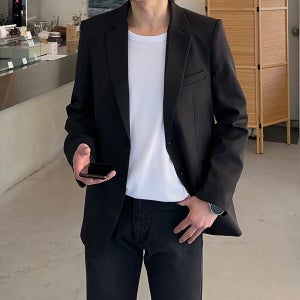남자 블레이저 빅사이즈 봄 가을 마이 남자 자켓