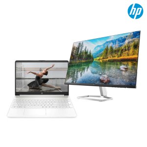 HP Laptop 15s-fq5299TU 인텔 i3 12세대 15인치형 노트북 27인치 모니터 세트