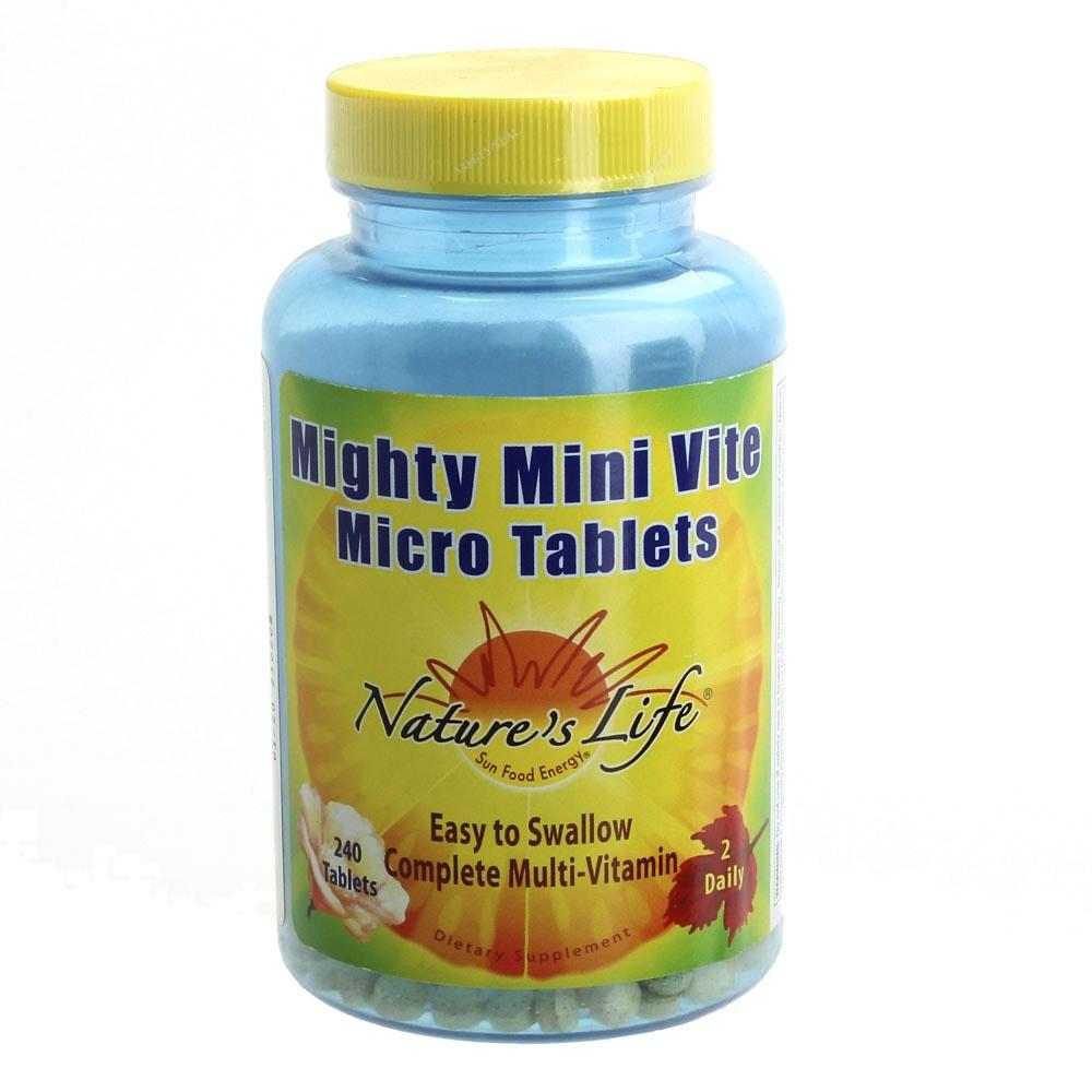 <b>네이쳐스라이프</b> 미니 비타민 바이트 마이티 마이크로 멀티 240정 <b>종합</b>
