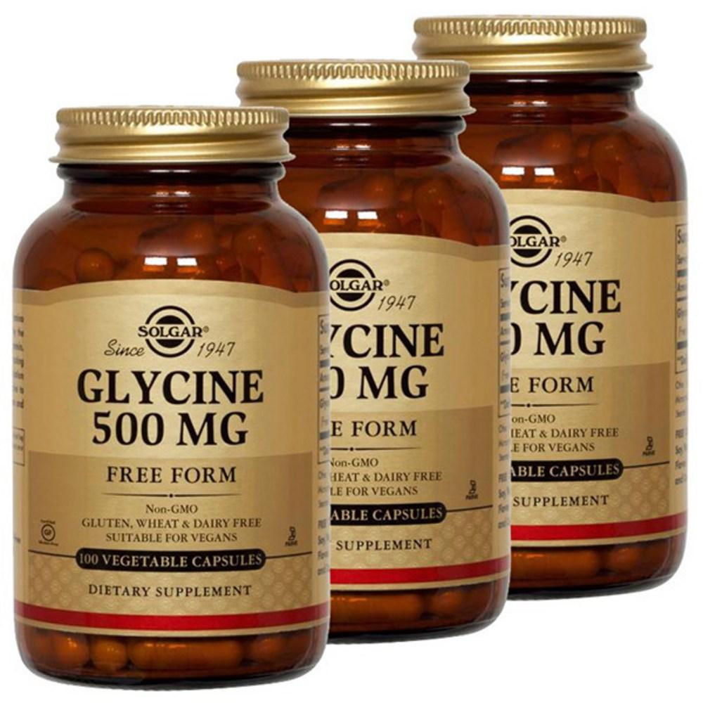 솔가 <b>글라이신 500mg</b> 100정 3개