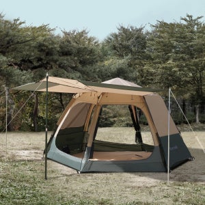 뉴에라 타프형 그늘막 원터치 텐트 플라이포함 폴대포함 풀세트 기본형