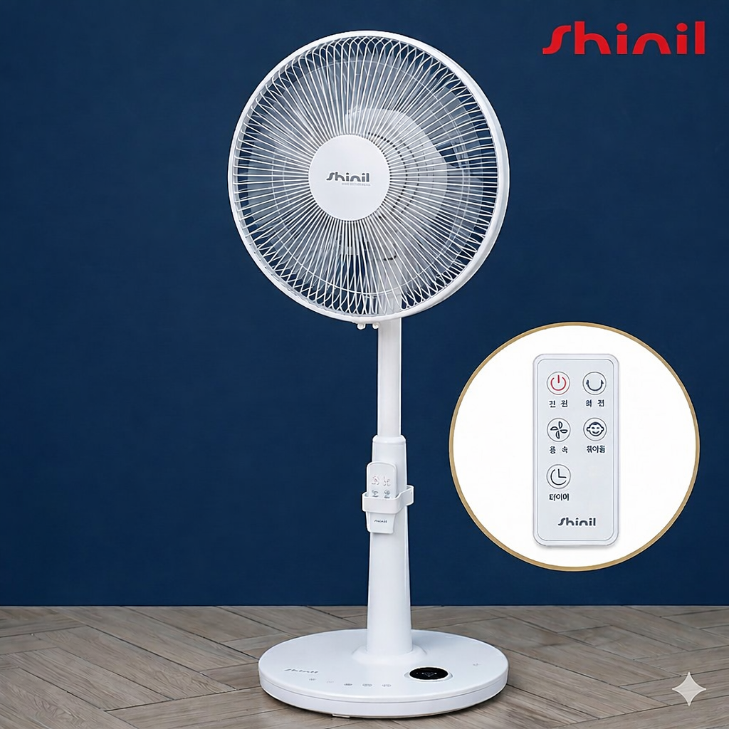 신일 리모컨 선풍기35cm 저소음 유아초미풍 스탠드가정용 업소용 원룸 사무실 거실 14인치