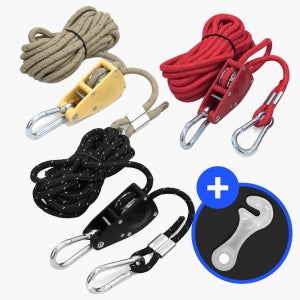 카르닉 로프라쳇 1/8 2.5m 텐트 타프 연장 로프 스트랩 스토퍼 스트링 야광스토퍼