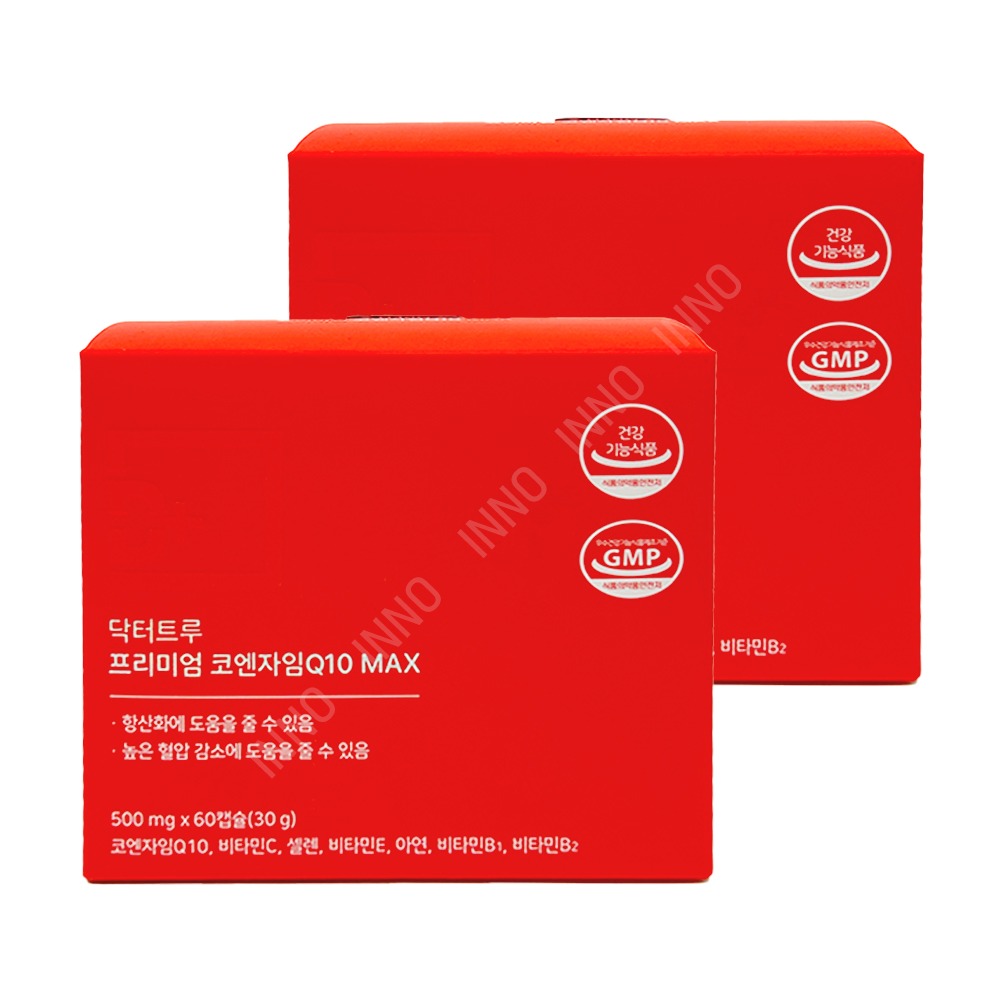 닥터<b>트루</b> 프리미엄 <b>코엔자임 Q10</b> MAX 500mg x 60캡슐 1+1 in