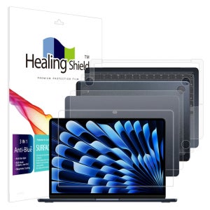 맥북에어 M3 2024 13 블루라이트차단 액정보호필름1매 외부3종