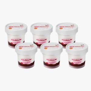 유얼거트 체리쥬빌레 130g 6개 과일 퓨레 수제 그릭 요거트