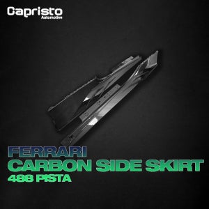CAPRISTO 카프리스토 FERRARI 페라리 488 PISTA 피스타 카본 사이드 스커트 윙 없는 버전