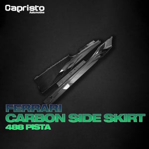 CAPRISTO 카프리스토 FERRARI 페라리 488 PISTA 피스타 카본 사이드 스커트 윙 있는 버전