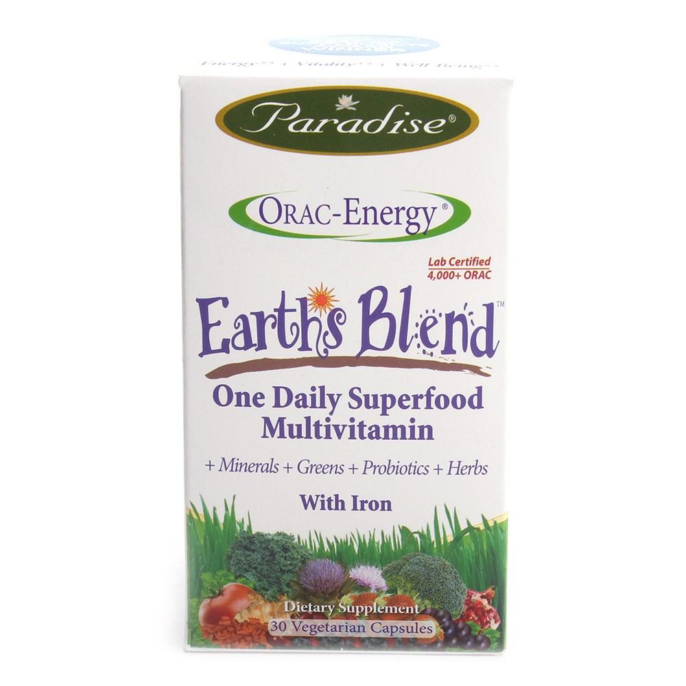 파라다이스허브즈 블렌드 멀티비타민 원 슈퍼푸드 얼스 아이언 베지테리안 <b>데일리</b> 캡슐, 30정, 1개 <b>이뮨</b>