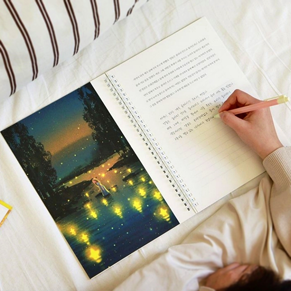 필사하기좋은책 노트 책 글씨 연습 교정 독서노트 (별)