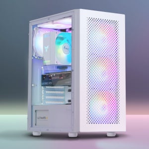 주연테크 카운터 D4 아크릴 미들타워 케이스 화이트