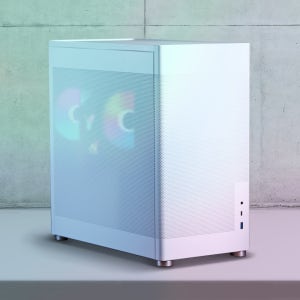 주연테크 메쉬박스 CG3 전면메쉬 미들타워 케이스 화이트