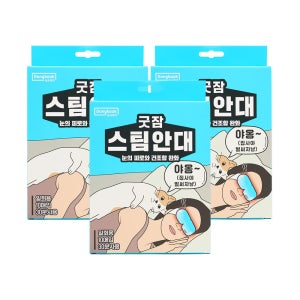동국제약 굿잠 스팀안대(10입) 3박스 (총30입) / 수면 온열안대 눈찜질안대 발열 일회용