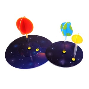 지구와 달의 운동모형(종이)(4인 세트) 초등 DIY만들기 교육 실험키트