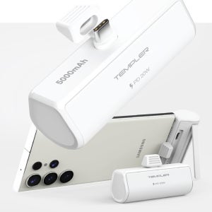 라온파인 PD 20W 도킹형 보조배터리 고속 충전 5000mAh 휴대용 미니 C타입 8핀