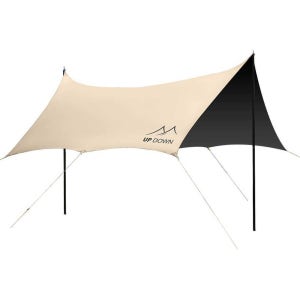 대형타프 캠핑 차박 대형그늘막 돔타프 타프스크린 14카페 (중형/2.4m폴/6-8인)