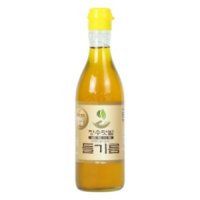 장수텃밭 통들깨로 만든 저온압착 들기름 350ml