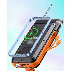 휴대용 태양광 충전기 보조 배터리 20000mAh 무선
