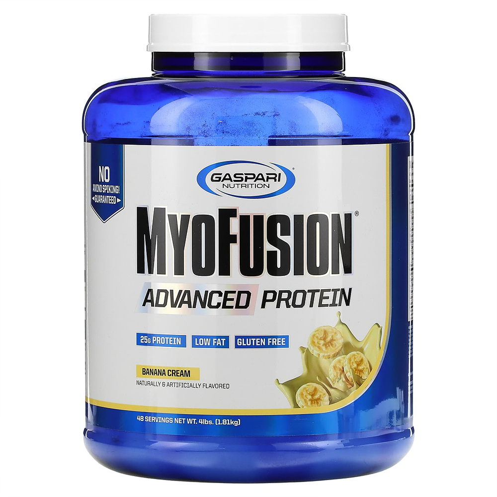 <b>가스</b>퍼리<b>뉴트리션</b> MyoFusion 고품질 단백질 바나나 크림 1.81g(4lb)