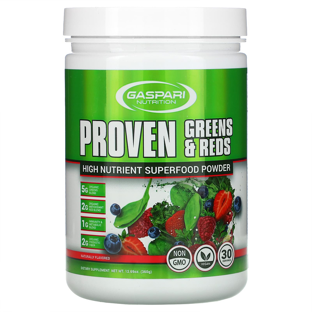 <b>가스</b>퍼리<b>뉴트리션</b> Provengreens Reds 고영양 슈퍼 푸드 분말 향료 360g(12.69oz)
