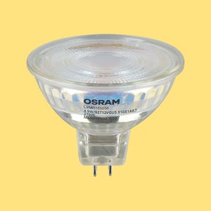 오스람 매입등전용 LED MR16 12v 할로겐대체 전구 4.5W, 전구색, 10개