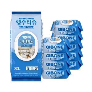 [단독/슈퍼적립] 기본에 행주티슈 원픽에디션 80매 10팩