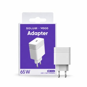 솔루엠 65W 초고속 멀티 충전기 화이트