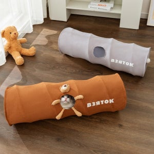 가또나인 고양이 스웨이드 접이식 터널 숨숨집