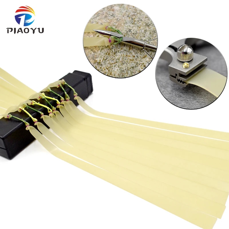 고무줄 다트 사격 사냥 플랫 고무 밴드 두께 1mm 야외 낚시용 슬링 샷 빅 파워 확장