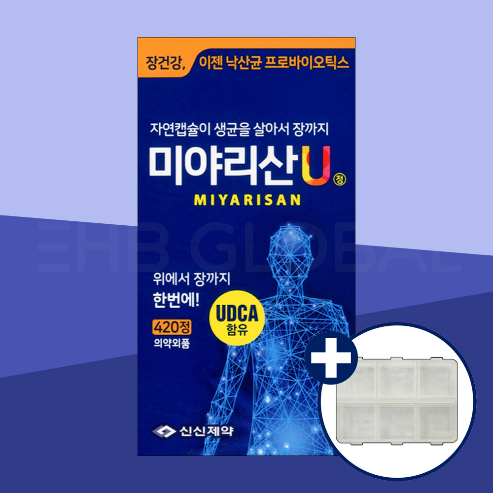 미야리산U 420정+약통 <b>낙산균</b> 효능 낙산 유산균 프로바이오틱스 대용량