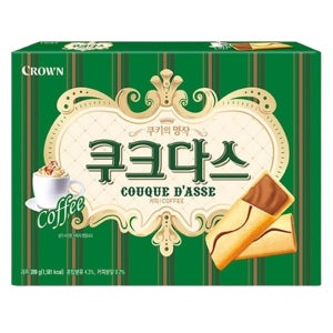 크라운 쿠크다스 대용량 비엔나커피맛 289g