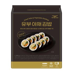 한우물 유부야채 김밥 230g x 6 아이스박스 무료