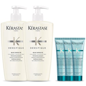 [두피영양케어] 케라스타즈 방 덴시피크 대용량 샴푸 500ml 듀오 세트 (+시몽 테르미크 30ml 3개)
