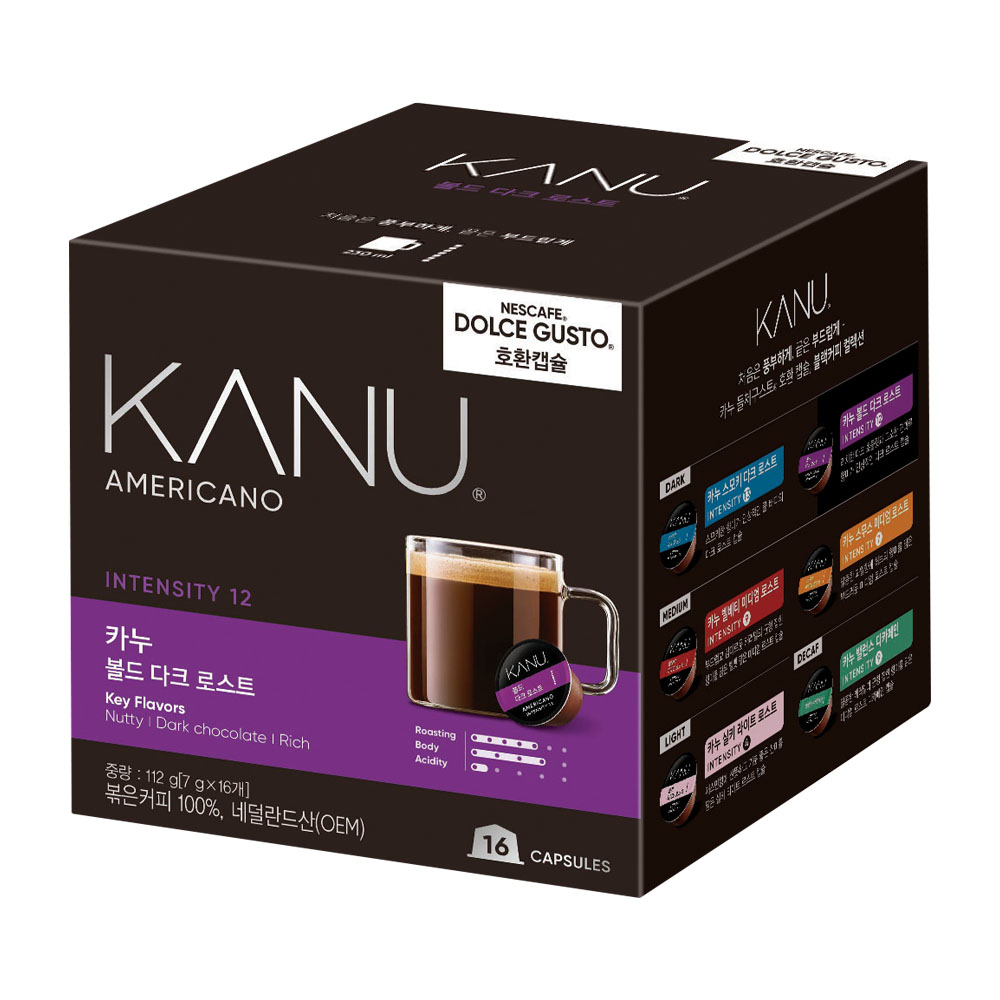 카누 돌체구스토 호환캡슐 볼드 다크 로스트 16캡슐