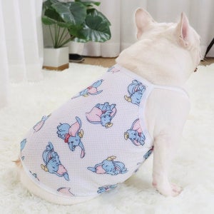 프렌치불독옷 토토NE 코끼리 메쉬 민소매 망사 티셔츠 잉불 퍼그 강아지 여름옷 TO-7