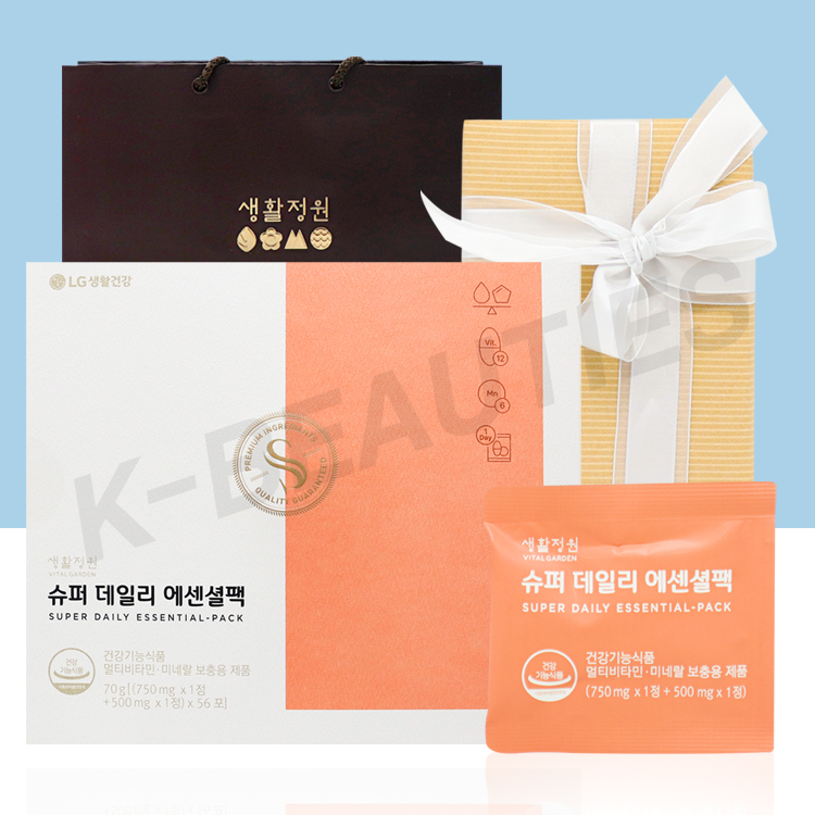 생활정원 슈퍼 데일리 에센셜팩 8주분 본품 / 멀티 미네랄 <b>비타민</b>