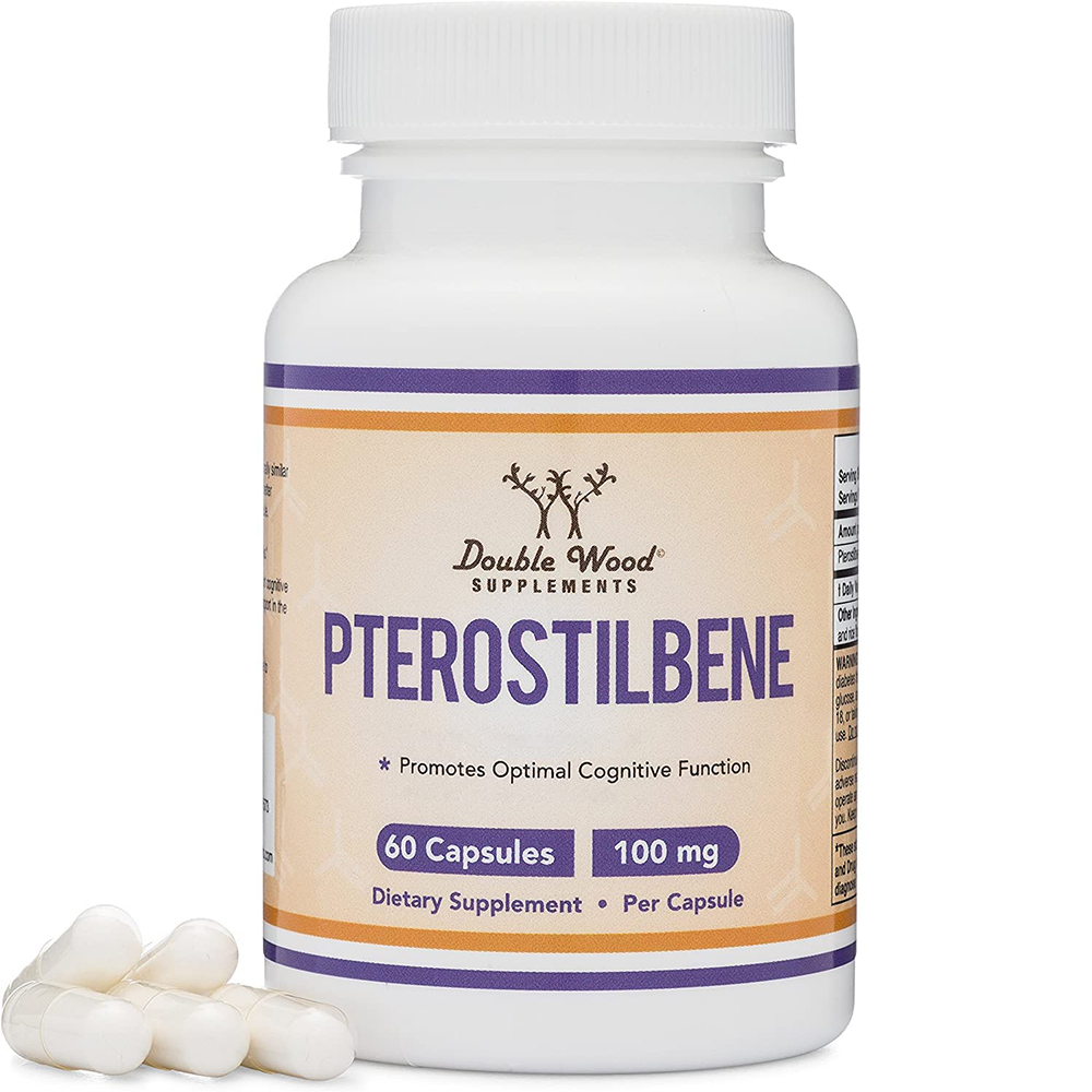 <b>더블</b> 우드 서플리먼트 DWS 프테로스틸벤 100mg 60캡슐