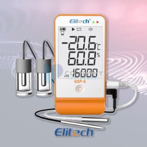 ( No. 5111 ) 엘리텍 디지털 온습도계 데이터 로거 온습도 기록계 측정기 GSP-6K