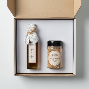 알뜰 2종 저온압착 국산 참기름 선물세트 180ml 명절 추석 설날 결혼식 돌잔치 답례품