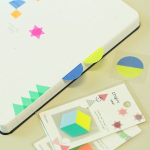 모모팝 떼어쓰는 반투명 필름 치기루 씰 다이어리 꾸미기 스티커 (12sheets)