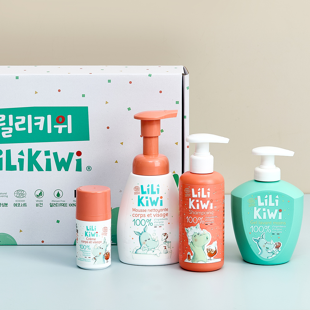 릴리키위 트리오세트 (핸드워시250ml + 바디워시250ml + 수분크림50ml)