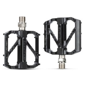 알로이페달 전체블랙, 자전거 평페달 교체 알루미늄 MTB 하이브리드 생활