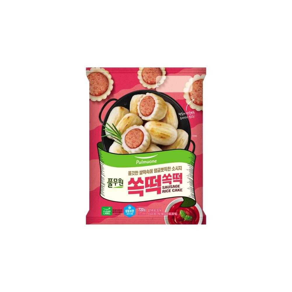 <b>풀무원</b> 쏙떡쏙떡 (720g) 비상식량 건강간식 쫄깃쫄깃 떡순이